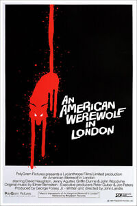 An American Werewolf in London Vintage Horror Movie Poster