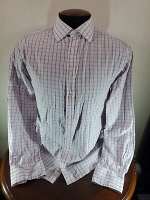Camisa Thomas Rosa Buttondown Para Hombre 16 41/87cm 34.5 MULTICOLOR Cuadros... Foto 1 de 4