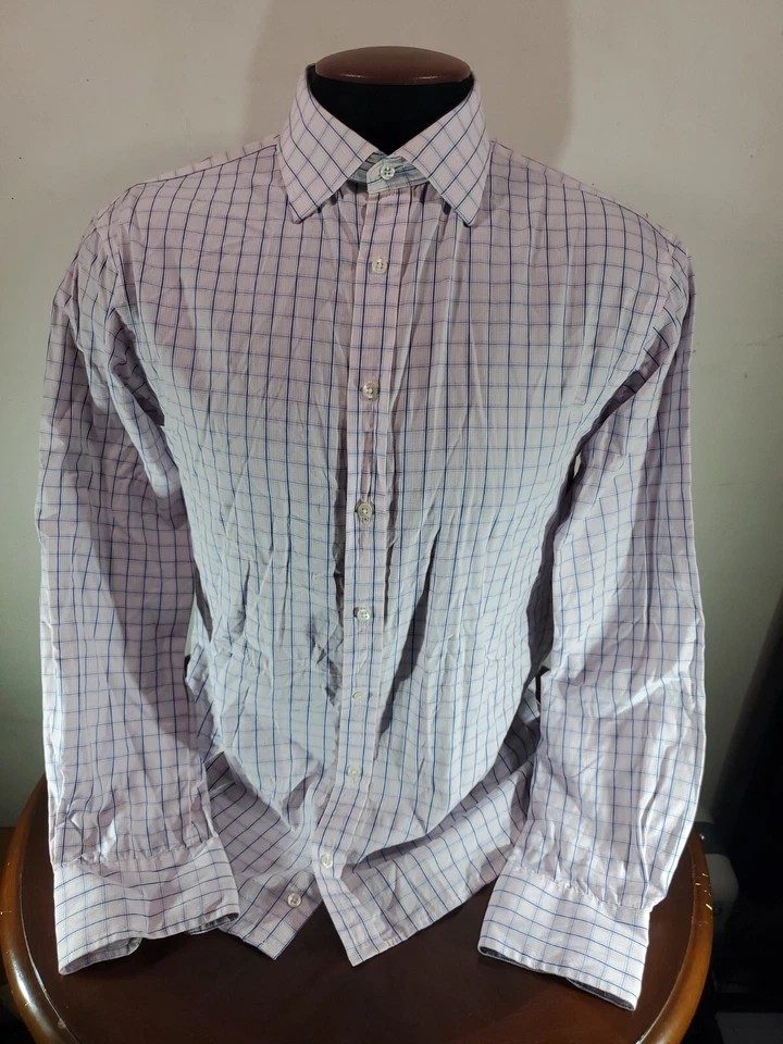 Camisa Thomas Rosa Buttondown Para Hombre 16 41/87cm 34.5 MULTICOLOR Cuadros... Foto 1 de 4