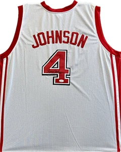 Larry Johnson Signed Autographed Custom White/Red Jersey JSA Authenticated - Picture 1 of 3