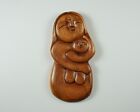 Mother and Son Jizo wall Decor, Buddha Sculpture, Wood Figurine, Gift for Mom