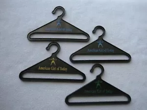 AMERICAN GIRL Of Today 4 Plastic Hangers Yellow-Green-Blue/NEED SURGERY $$ - Picture 1 of 2