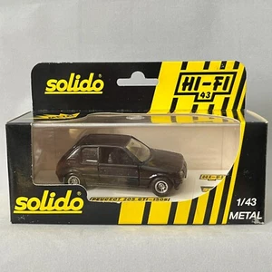 Solido Peugeot 205 GTI #1508 Hi-Fi Series 1:43 Scale France Mint in Original Box - Picture 1 of 6