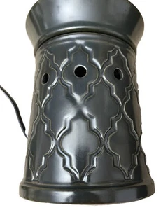 Scentsy Morocco Full Size Wax Warmer Ceramic Electric Dark Sage Green - Picture 1 of 7