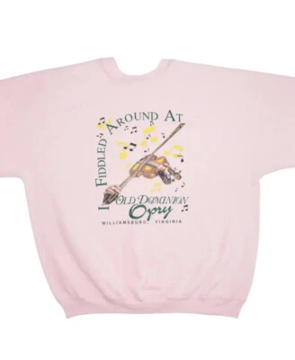 Vintage Old Dominion Opry Sweatshirt Size XL Fiddled Around The World 80s Raglan - Image 1 of 4