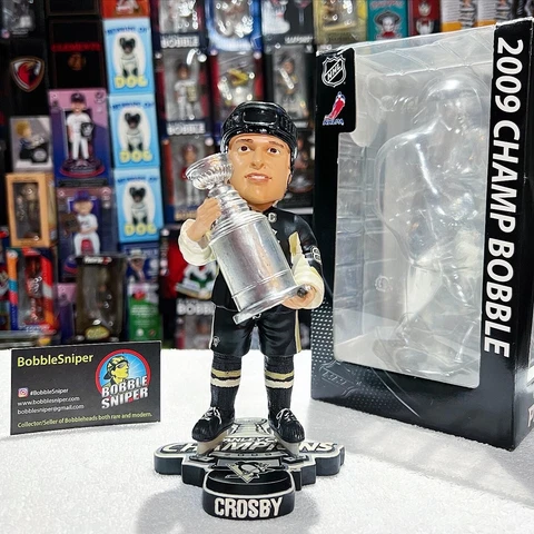SIDNEY CROSBY Pittsburgh Penguins 2009 Championship Exclusive NHL Bobblehead Cover