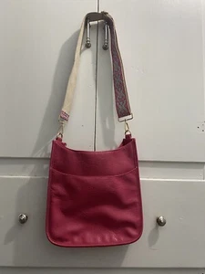 Ahdorned Pink Vegan Leather Crossbody Messenger Medium Bag Purse - Picture 1 of 11