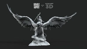 Mage on Eagle - Davale Games - 3D Printed With High Quality Resin - Picture 1 of 3