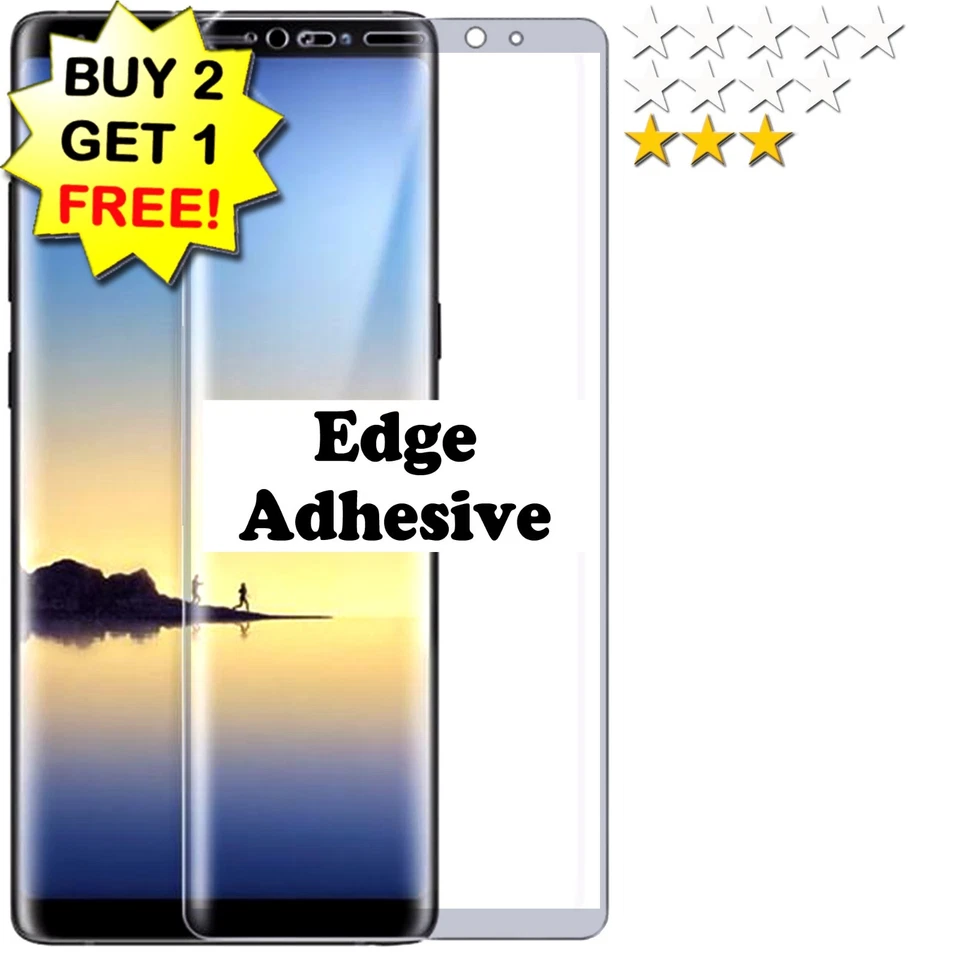 ✔ 钢化玻璃屏幕保护膜 高清 高级 适用于三星 Galaxy S10/S9/S8 & Plus — 第 1/1 张图片