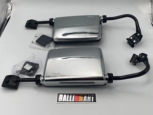Chrome Rearview Mirrors for Mitsubishi Pajero MK1 Montero 1982-1991 - Picture 1 of 9