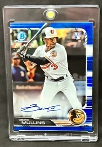 2019 CEDRIC MULLINS BOWMAN CHROME BLUE REFRACTOR R.C. H.S. AUTO /150 ORIOLES - Picture 1 of 2