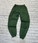 Nike Vintage 90s Green Swoosh Nylon Track Pants Size