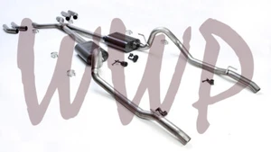 Dual Header Back Exhaust Muffler System Kit 67-74 Mopar/Dodge/Plymouth A Body V8 - Picture 1 of 3