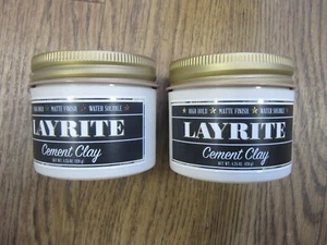 2 Dosen Layrite Cement Clay Hight hold,Matte Finnish (wasserbasis) 100g=16,23E : - Bild 1 von 1