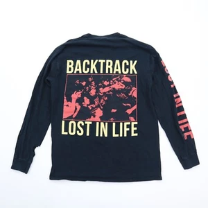 Vintage Back Track Band T-Shirt Medium Lost In Life NYC Hardcore Punk Distress - Picture 1 of 8