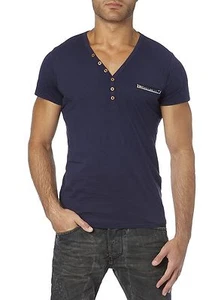 Diesel Nerrivik Haut Pour Homme bleu foncé 8CI t-shirt  - Bild 1 von 3