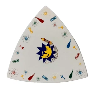 Buffalo China Restaurant Ware Y2K Triangle Plate Millennium Celebration 2000 - Picture 1 of 3
