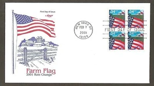 #3469 34c Farm Flag - Artmaster FDCB4 (Perf 11 1/4) - Picture 1 of 2