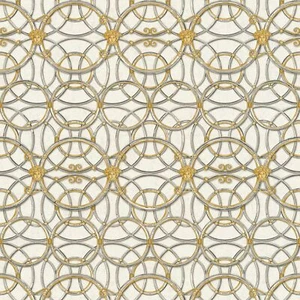 Profhome 370492-GU Barock Tapete Ornament schimmernd gold silber grau 7,035 m2 - Picture 1 of 6