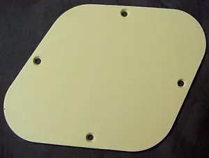 IVORY BACK PLATE FOR ELECTRIC GUITAR TRAPEZOID - Bild 1 von 2
