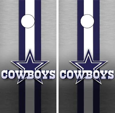 C305 Cowboys Cornhole Board Wraps LAMINADO calcomanías envolventes pegatinas de vinilo pieles Foto 1 de 4