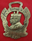 Antique Horse Brass "King George V & Queen Mary - 1911". Excellent Antique Cond.