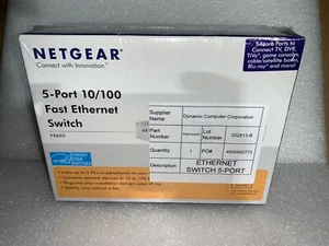 NetGear ProSafe FS605 5-Ports External Switch - NEW - Picture 1 of 2