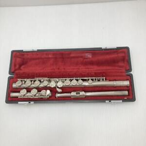 Yamaha YFL-211 YFL211 Flute Silver Plated E-Mechanical Equipment with Hard Case