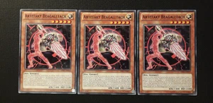 Yu-Gi-Oh! 3x Artefakt Beagalltach, PRIO-DE012, Common, 2. Auflage, Deutsch, NM - Bild 1 von 8