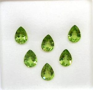 Splendido Splendido Bellissimo Peridoto Verde Vivido 6,90 carati 8x6 mm 100% Naturale, - Foto 1 di 2