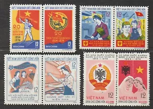 North Vietnam Stamps 4 Pair Sets Scott # 729, 730, 742 & 752 Mint NH - Picture 1 of 1