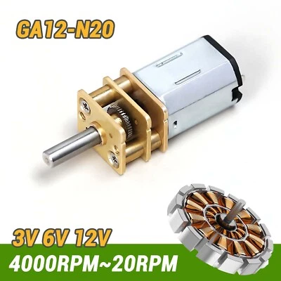 Funduino-Mini Getriebemotor GA12-N20 für Modellbau, RC, 3V/6V/12V, 20-4000RMP - Bild 1 von 4