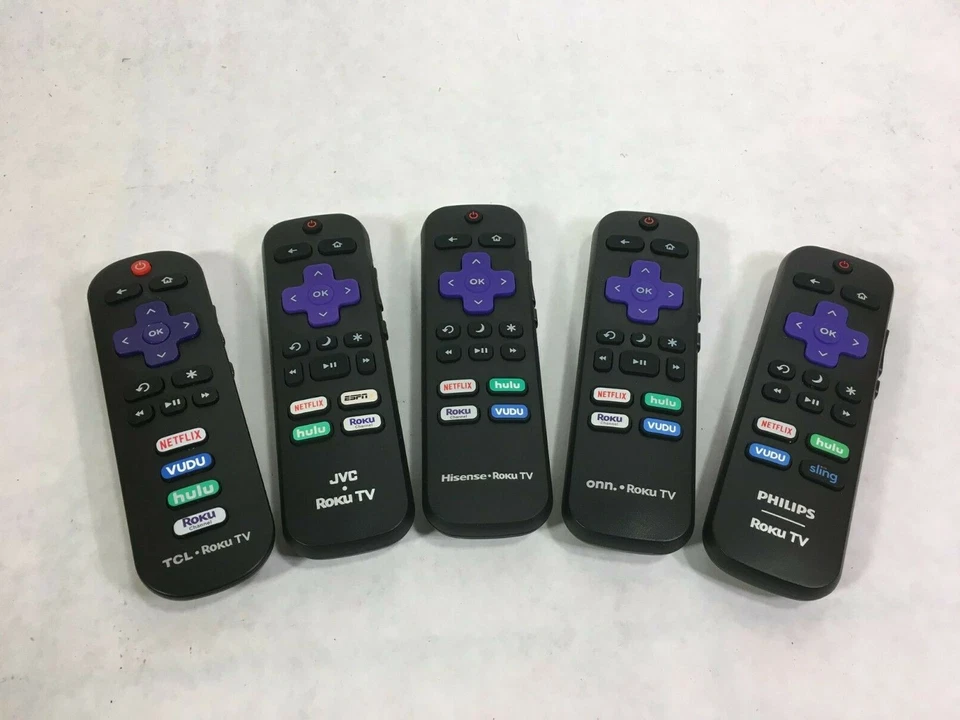 Genuine OEM Roku Smart TV Remote Control TCL JVC Onn Hisense Philips RCA Sanyo ! - Image 1 of 1