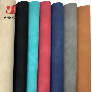 A4 Faux Suede PU Leather Fabric For Bag Wallet Making DIY Sewing Handcraft Decor - Picture 1 of 26