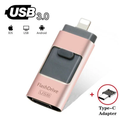 512G 2T Flash Drive Thumb USB3.0 Memory Stick External Storage Fr iPhone Android