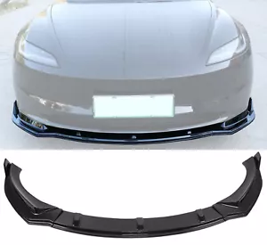 Front Bumper Lip Splitter Spoiler Wing for Tesla Model 3 2024 2025 2026 - Picture 1 of 9