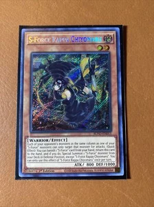S-Force Rappa Chiyomaru BLVO-EN011 Secret Rare YUGIOH w/ official sleeve - Picture 1 of 9
