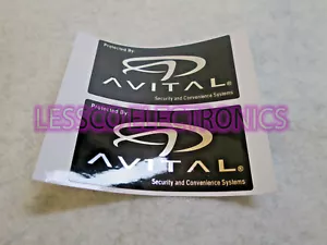 NEW Replacement DEI Car Alarm Window Decal Stickers (Pair) - Picture 1 of 3