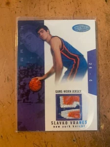 2003-04 Hoops Hot Prospects #94 Slavko Vranes JERSEY RC (3-color patch) /500 - Picture 1 of 2