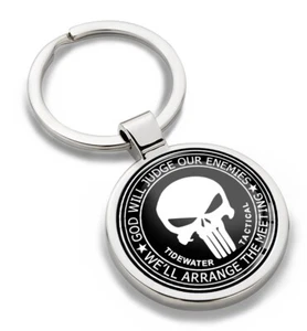Schlüsselanhänger Schlüsselbund Edelstah Metall Geschenkbox Schädel - Bild 1 von 5