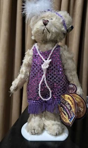 Brass Button Bears 12"  "Daisy"  1920's with Stand  Pickford Bears 1999 - Picture 1 of 4