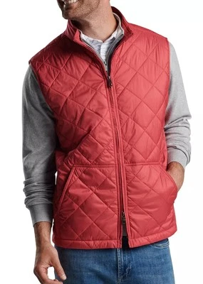 Peter Millar L Large Bedford Vest Cape Red Lightweight Quilted Puffer $225 - Image 1 of 4