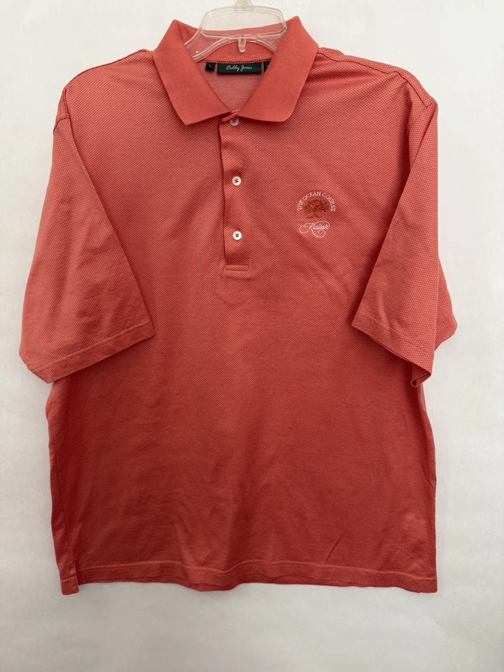 Bobby Jones Men’s Large Coral Kiawah Island Ocean Course Golf Polo - Image 1 of 4