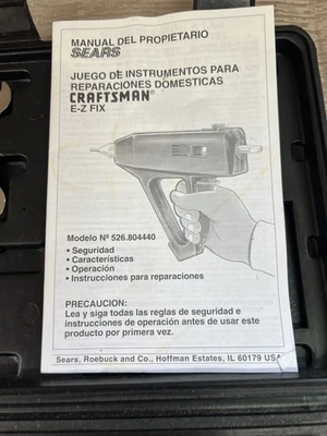 Kit de pistola de cola Craftsman E-Z Fix Home Repair com acessórios e estojo 80444 - Imagem 1 de 3