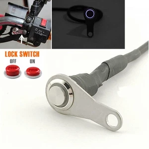 12V Motorcycle Headlight Push Button Switch Waterproof On-Off for Work Light 1pc - Picture 1 of 9