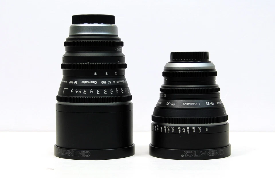 cine lens sigma 18-35mm T2 and sigma 50-100mm T2 set Canon EF mount parfocal - Image 1 of 4