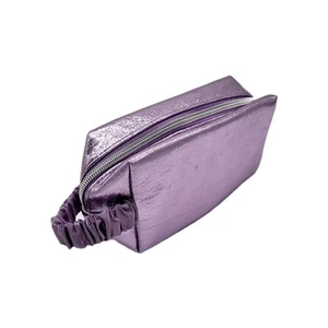 ULTA BEAUTY Purple Lavender Shimmer Toiletry Makeup Bag Scrunchie Strap Star - Picture 1 of 9