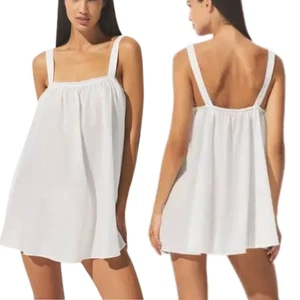 Neu mit Etikett SKIMS Baumwoll-Voile-Minikleid – Marmor – Größe XXS – Einzelhandel 88 $ - Bild 1 von 4