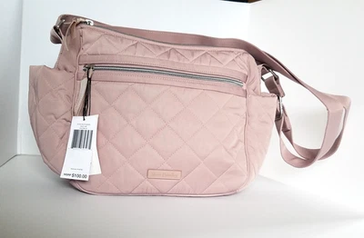 Cartera Bandolera Vera Bradley Performance Twill, On the Go, Dover Malva - NUEVA Foto 1 de 4