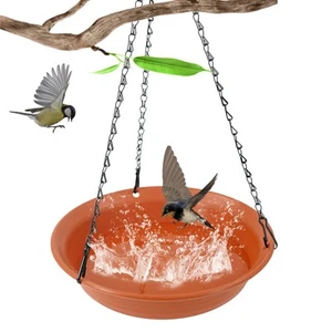 Vasca da bagno per uccelli da appendere per esterno, mangiatoia acqua per uccelli da appendere per esterno, birdbat... - Foto 1 di 7